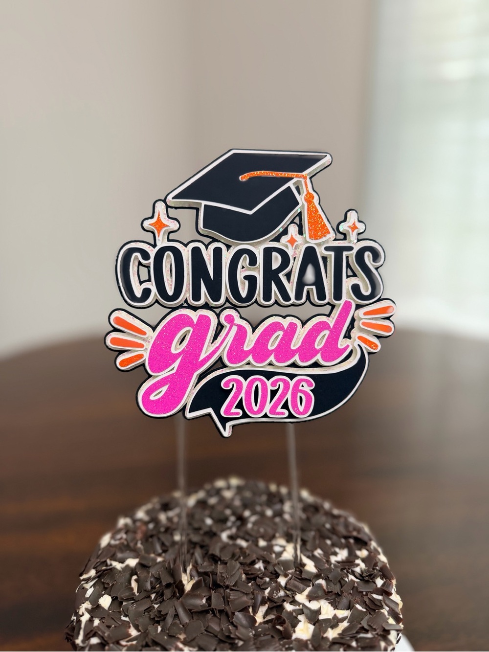 Personalized Graduation Cake Topper | Custom Grad Cap, Congrats Grad 2026 - Picture 11 of 12